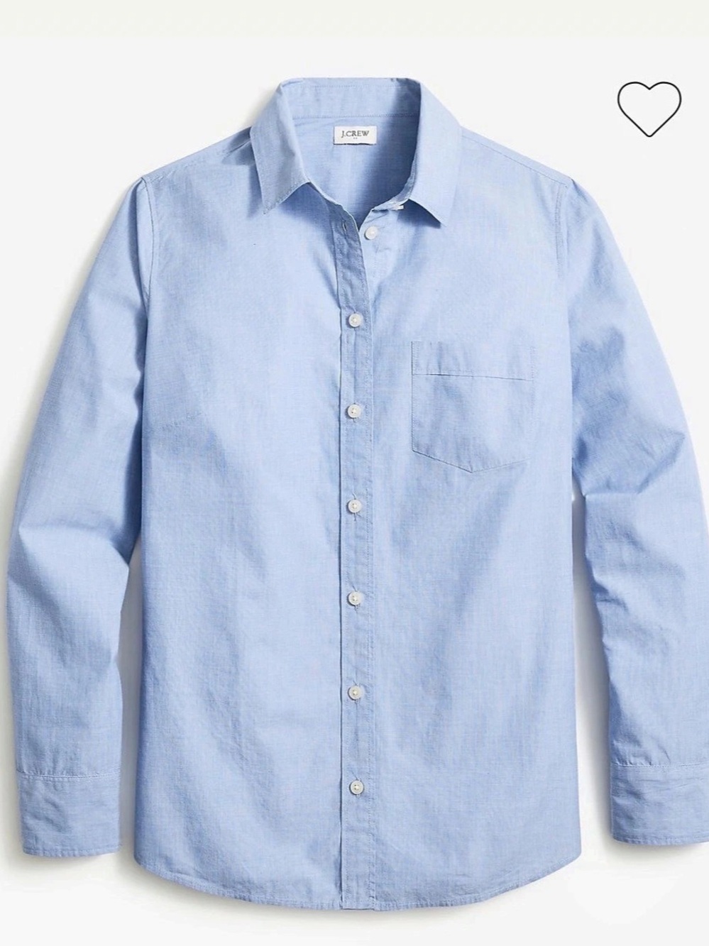 J.Crew Slim Stretch Perfect Shirt Button Down Blue Medium NWT